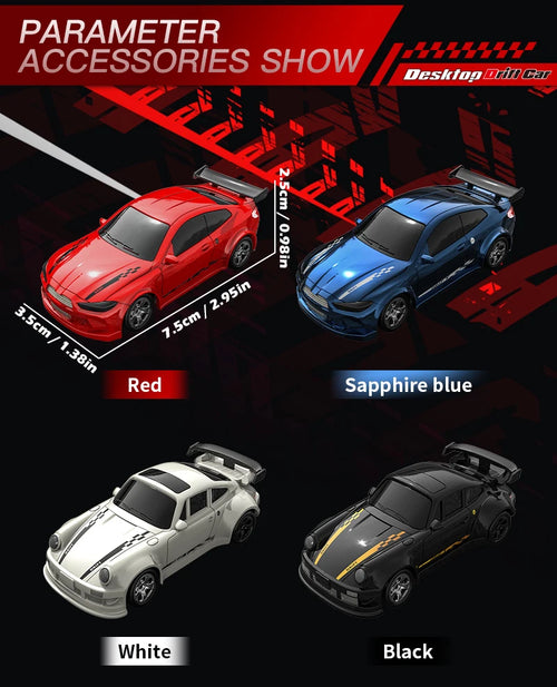 Load image into Gallery viewer, 2025 New Kf20 1:64 Drift Rc Car Four-wheel remote-controlled racing car Full proportions Desk Competition Toy Boys Ideal gifts.
