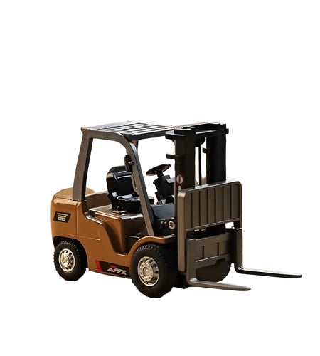1/64 Remote-controlled alloy forklift Engineering vehicle Tabletop toys Model Collection Gift For Boys