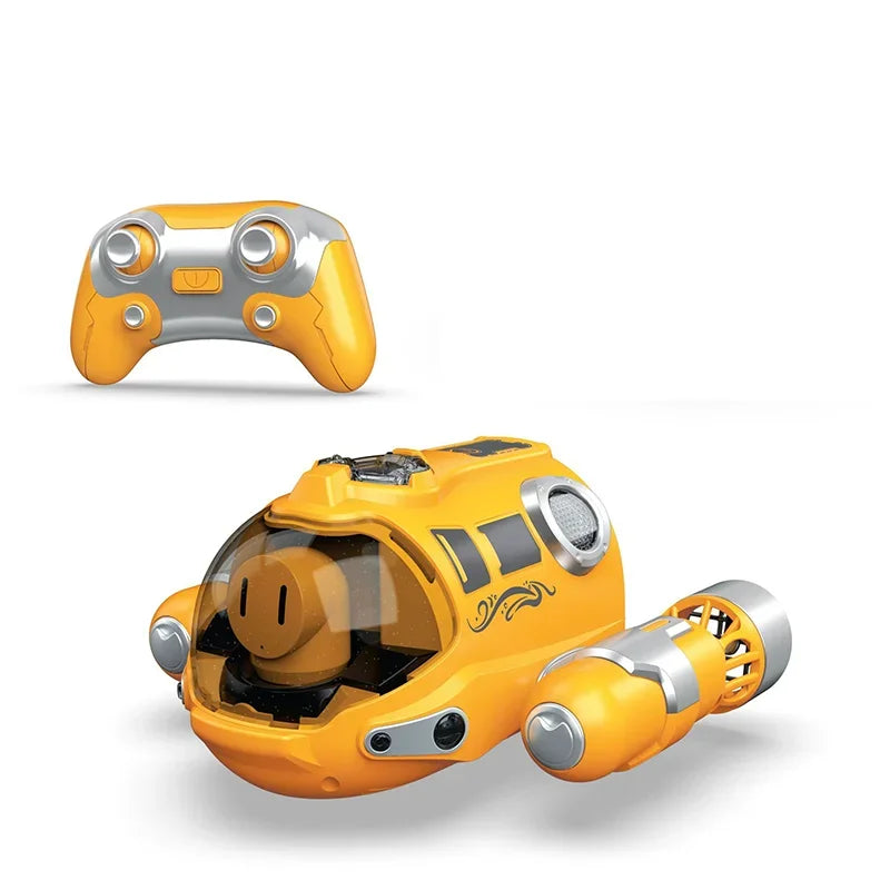 2.4G Remote Control Motorboat Waterproof Spray Swimming Pool Bathing RC Steamboat Toy For Boys And Girls Children Christmas Gift