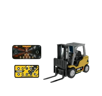 1/64mini RC Cars Mobile Bluetooth remote control dual model Three speed adjustable alloy engineering vehicle toy kid RC car gift