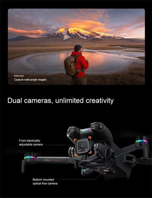 Load image into Gallery viewer, 2026 K900 MAX GPS 8K Drone Fishing Air Drop Automatic Turnaround 5G Screen Obstacle Avoidance Drone Professional Camera FPV Dron
