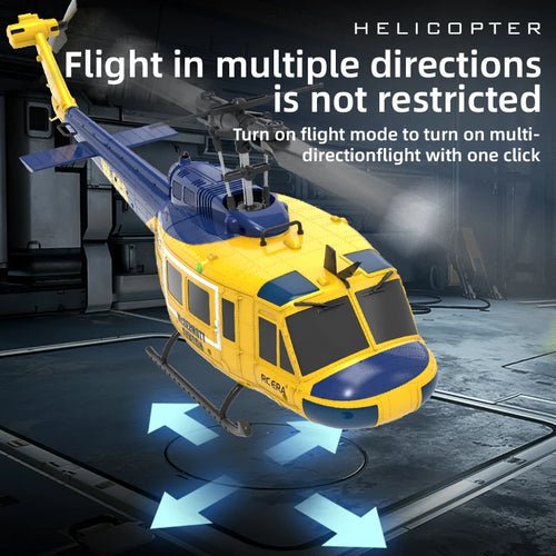 Load image into Gallery viewer, C032 UH-1 brushless RTF RC Helicopter 6-axis Gyroscope One Click 3D Flip Optical flow positioning UH1 helicopter model Hobby Toy
