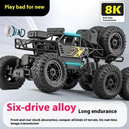 Load image into Gallery viewer, Trendy And Cool Oversized Remote Four-Wheel Drive Climbing Big Foot Car, Six Wheel Drive Racing Car, Boys&#39; Charging Toy Car

