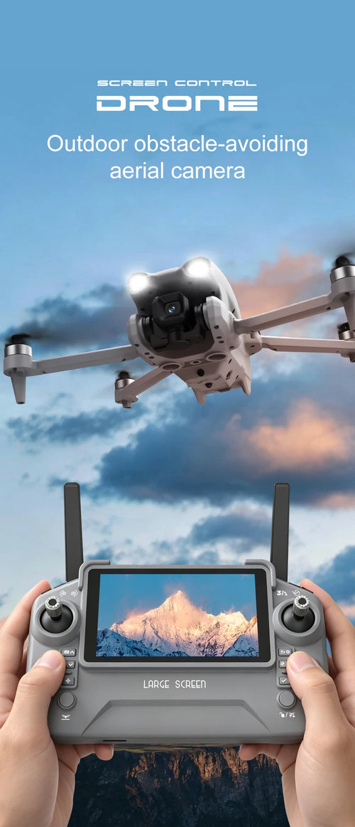 Load image into Gallery viewer, New LF812 Drone FPV Professional HD Aerial 8K Dual Camera Large Screen Remote No Phone Obstacle Brushless Foldable RC Quadcopter
