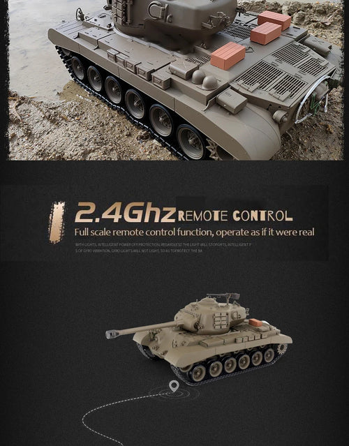 Load image into Gallery viewer, 1:16 Henglong 3838-1 American M26 Pershing Heavy Tank RC Model  Metal Tank Simulation Model Remote Control Athletic Toys
