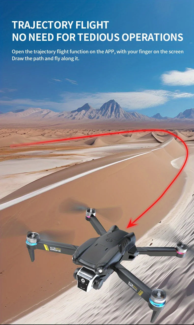 K13 MAX Aerial Drone, Featuring Powerful Drive From Brushless Motor and High-definition Dual Cameras - A New Year Gift