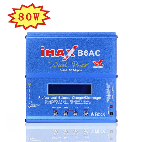 Load image into Gallery viewer, iMAX B6 AC RC Charger 80W B6AC 6A Battery Charger Lipo Nimh Li-ion Ni-cd Digital Balance Charger With LCD Digital Screen
