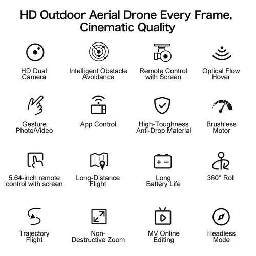 Load image into Gallery viewer, GT50 Drone 4.3-Inch Screen Remote Control 8K EIS 183g Lightweight Beginner Foldable GPS Quadcopter for Adults Travel
