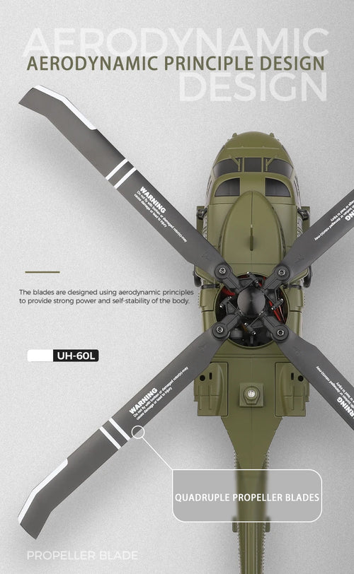Load image into Gallery viewer, Wltoys K170 UH-60L RC Plane 2.4G 4CH 6-Axis Gyro Brushless Motor Military Green Helicopter RTF And XK K170 Birthday Gift for Kid
