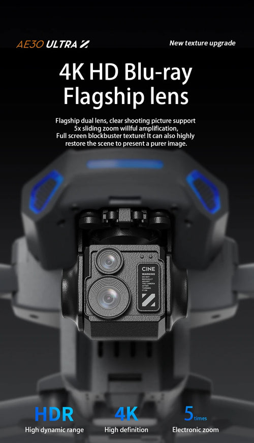 Load image into Gallery viewer, AE30 Ultra GPS Drone 4K Profesional HD Camera 3-Axis Gimbal Brushles Airdrop RC Quadcopter 5.5inch Screen Control Fishing Drones
