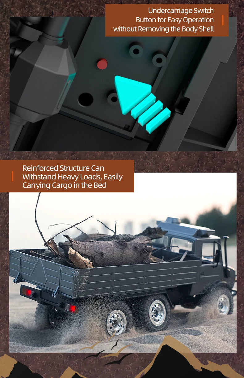 JJRC C8823 Fully Proportional Six Wheel Drive RC Remote Control Off Road Vehicle Independent Suspension Remote Control Toy Boy