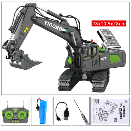 Load image into Gallery viewer, Remote Control Excavator Bulldozer Dump Truck Rc Car Toys Electric Engineering 2.4g High-Tech Vehicle Model Toys For Kids Gifts
