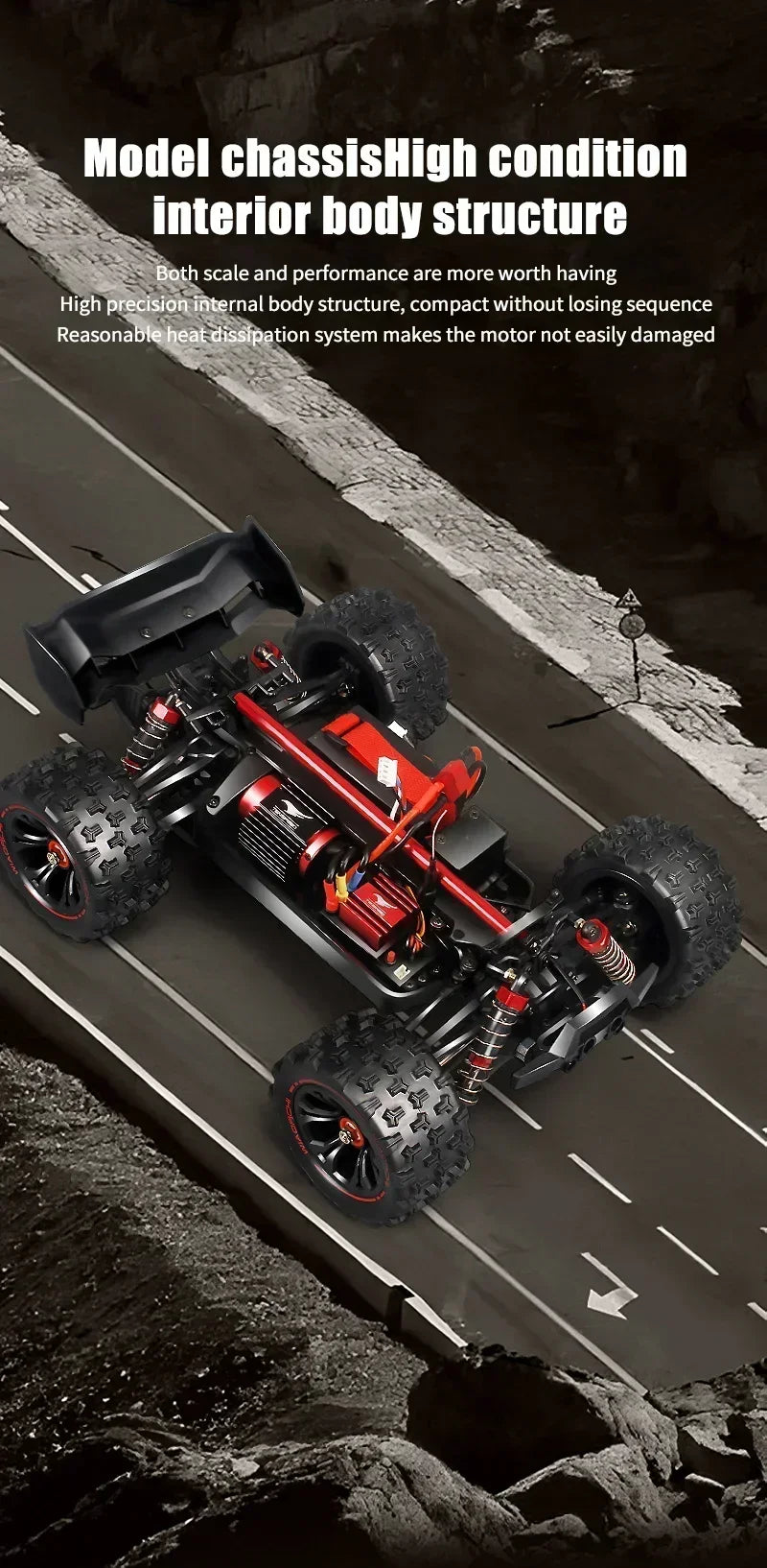 TSRC 9522 1:16 85KM/H Super Brushless 50KM/H Brushed RC Car 4x4 Off Road Remote Control High Speed Drift Racing Truck Toy Kids A