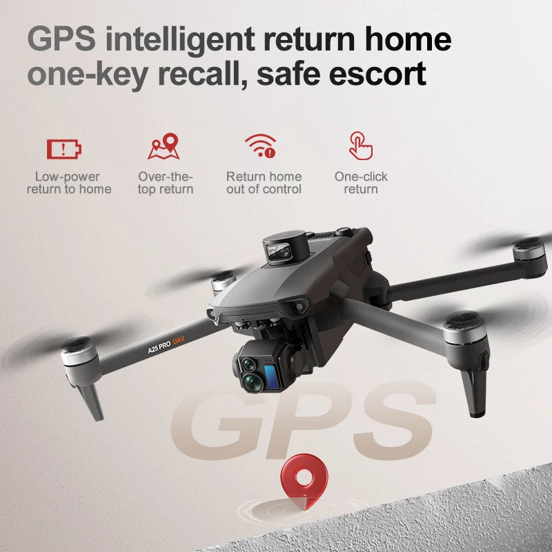ZLL A25 PRO GPS Drone 8K Camera 3-Axis Gimbal WIFI Obstacle Avoidance Touch Screen FPV Brushless EIS Electronic RC Quadcopter ﻿