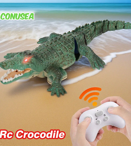 Rc Crocodile Remote Control Boat Electric Simulation Radio control  Machine toys  Children's Water pool Outdoor Toys for Boys