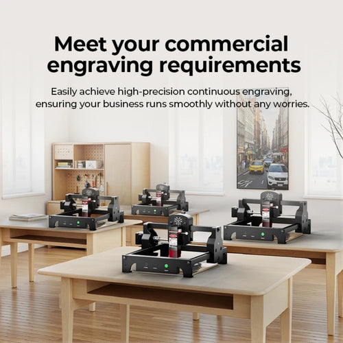Load image into Gallery viewer, ACMER S1 Mini Laser Engraving and Cutting Machine Portable High Precision CNC Machine Tool For Plywood Acrylic Leather Glass
