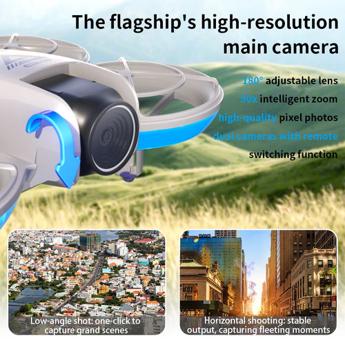 Load image into Gallery viewer, E69 Mini RC Drone 8K HD Camera With LED 5G FPV WiFi Remote Control Aircraft Obstacle Avoidance Quadcopter For Adult Boy Toy Gift
