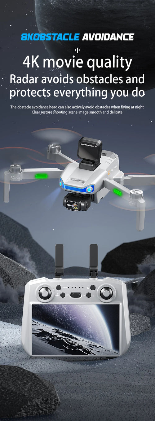 Load image into Gallery viewer, 2025 New AE3 PRO Max+ GPS Drone 8K Dual Camera With Screen 5G Wifi FPV 3-Axis Gimbal Obstacle Avoidance Quadcopter RC Dron Toy
