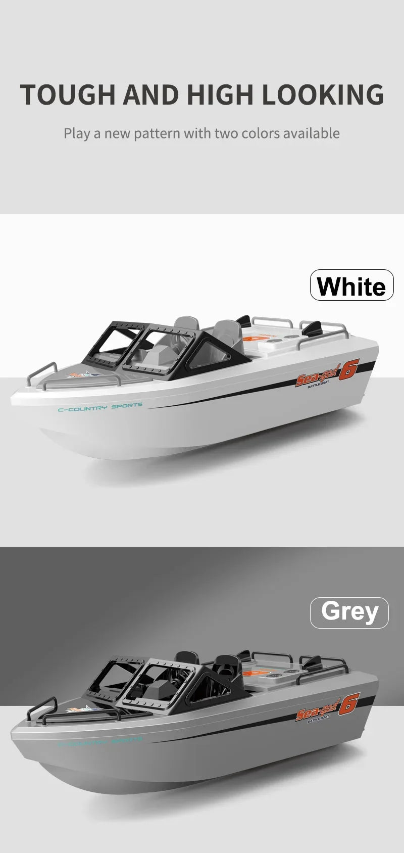 Toy Boat 1/12 Remote Control Go Kart 2.4G High-Speed Vortex Spray Brushless Water Electric Cool Boy Ship Model