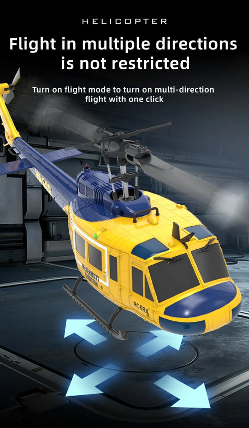 Load image into Gallery viewer, C032 UH-1 brushless RTF RC Helicopter 6-axis Gyroscope One Click 3D Flip Optical flow positioning UH1 helicopter model Hobby Toy
