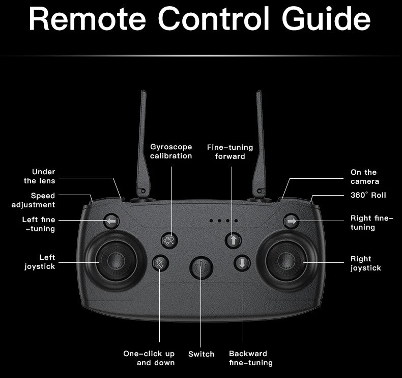 H21 Drone VR Aerial Photography Aircraft Version Monitor Dron Brushless Motor ESC Camera Optical Flow Fixed Height Headless Mode