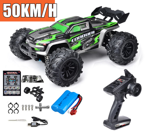 Load image into Gallery viewer, Rc Car Off Road 4x4 High Speed 75KM/H Remote Control Car With LED Headlight Brushless 4WD 1/16 Monster Truck Toys For Boys Gift
