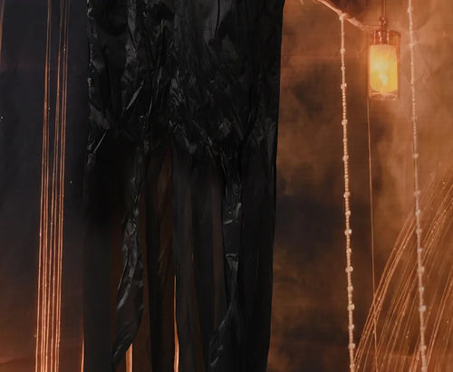 Load image into Gallery viewer, Halloween Decoration Screaming Scarecrow Ghost Voice-controlled Glowing and Sound-emitting Pendant Setting Up Props
