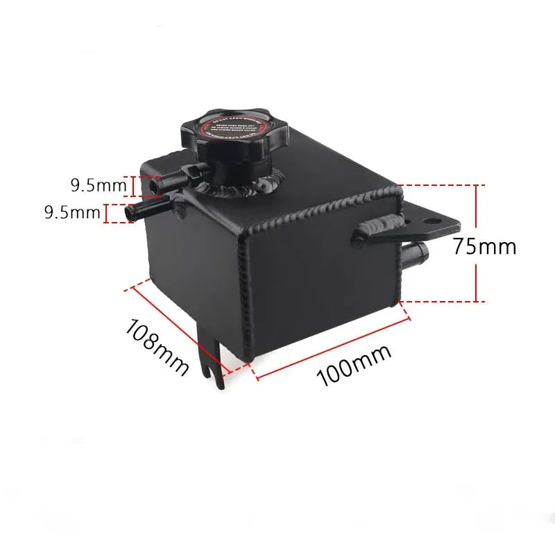 Aluminium Coolant Expansion Tank Overflow Reservoir Bottle For Subaru WRX 2002–2007 STI 2004–2016 2002 Subaru Impreza WRX Sedan