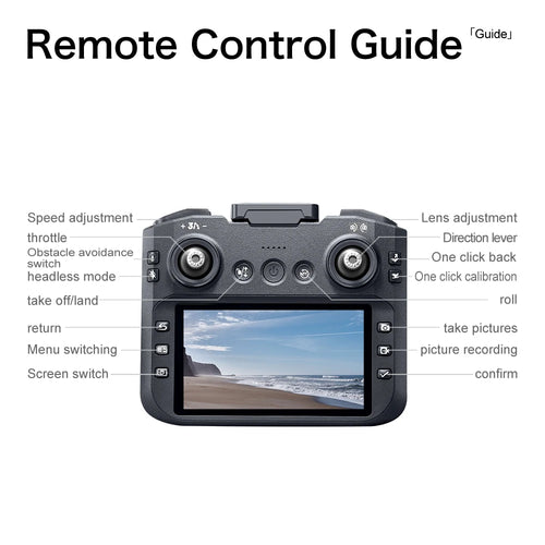 Load image into Gallery viewer, GT8 Drone 6K /8K HD Camera Obstacle Avoidance Aerial Photography Brushless Drone with Screen Foldable RC Drone four-axis Drone
