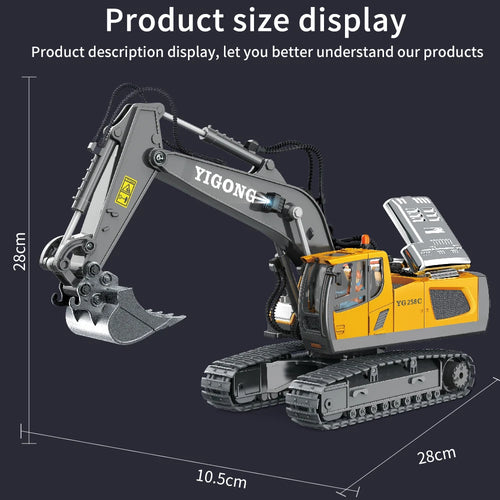 Load image into Gallery viewer, Remote Control Excavator Bulldozer Dump Truck Rc Car Toys Electric Engineering 2.4g High-Tech Vehicle Model Toys For Kids Gifts
