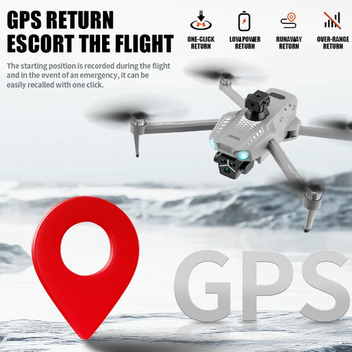 Load image into Gallery viewer, T01 Mini Drone with 4K HD Camera 4.5&#39; Touch Screen GPS Obstacle Avoidance Brushless Motor - Folding Quadcopter for Photography
