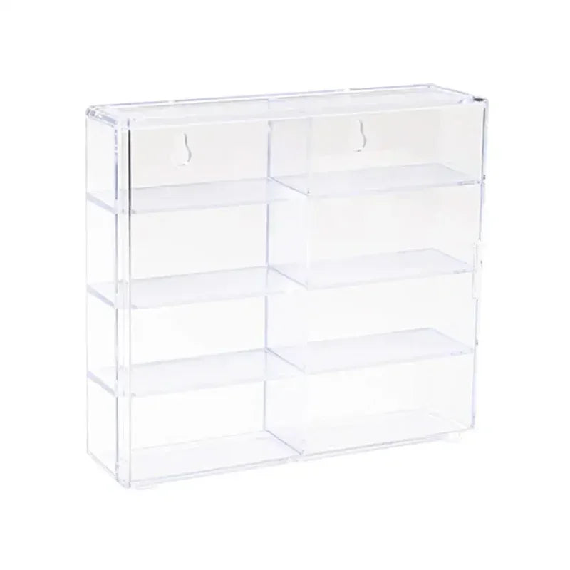 Acrylic Car 1pc Display case 1:64 For Kids holds 8 cars
