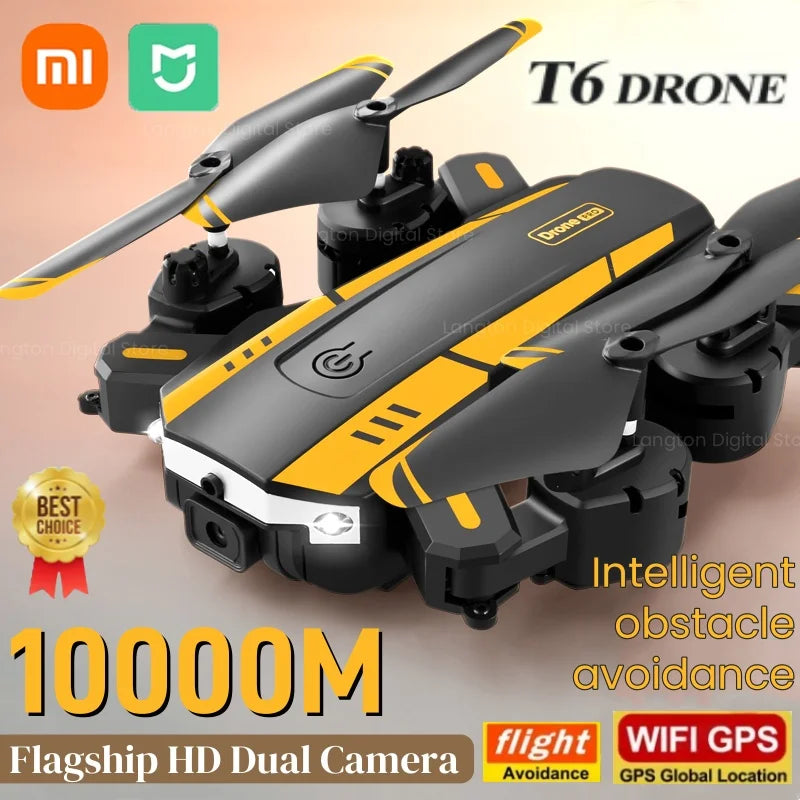 Xiaomi T6 Drone Profesional 8K HD GPS Camrea Obstacle Avoidance Remote Controll Aerial Photography Optical Foldable Quadcopter