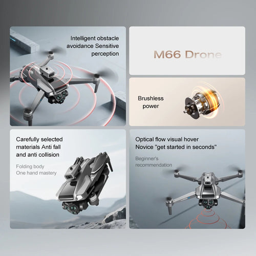 Load image into Gallery viewer, 2025 New M66 Drone HD Folding Remote Control With Camera And Screen 5G FPV Camera Quadcopter Brushless Motor RC Quadcopter
