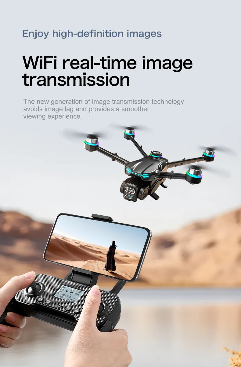 New GT6 Drone 8K Professional HD Dual Camera GPS Smart Return 5G WIFI Obstacle Avoidance Brushless Foldable Quadcopter Dron