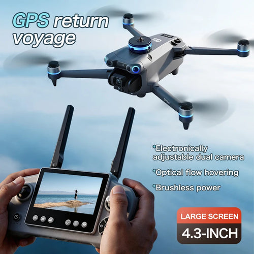 Load image into Gallery viewer, GT60 4K GPS Drone Professional with  4.5Inch Screen WiFi FPV Aerial Photography 360° Obstacle Avoidance Quadcopter Airdrop Toys
