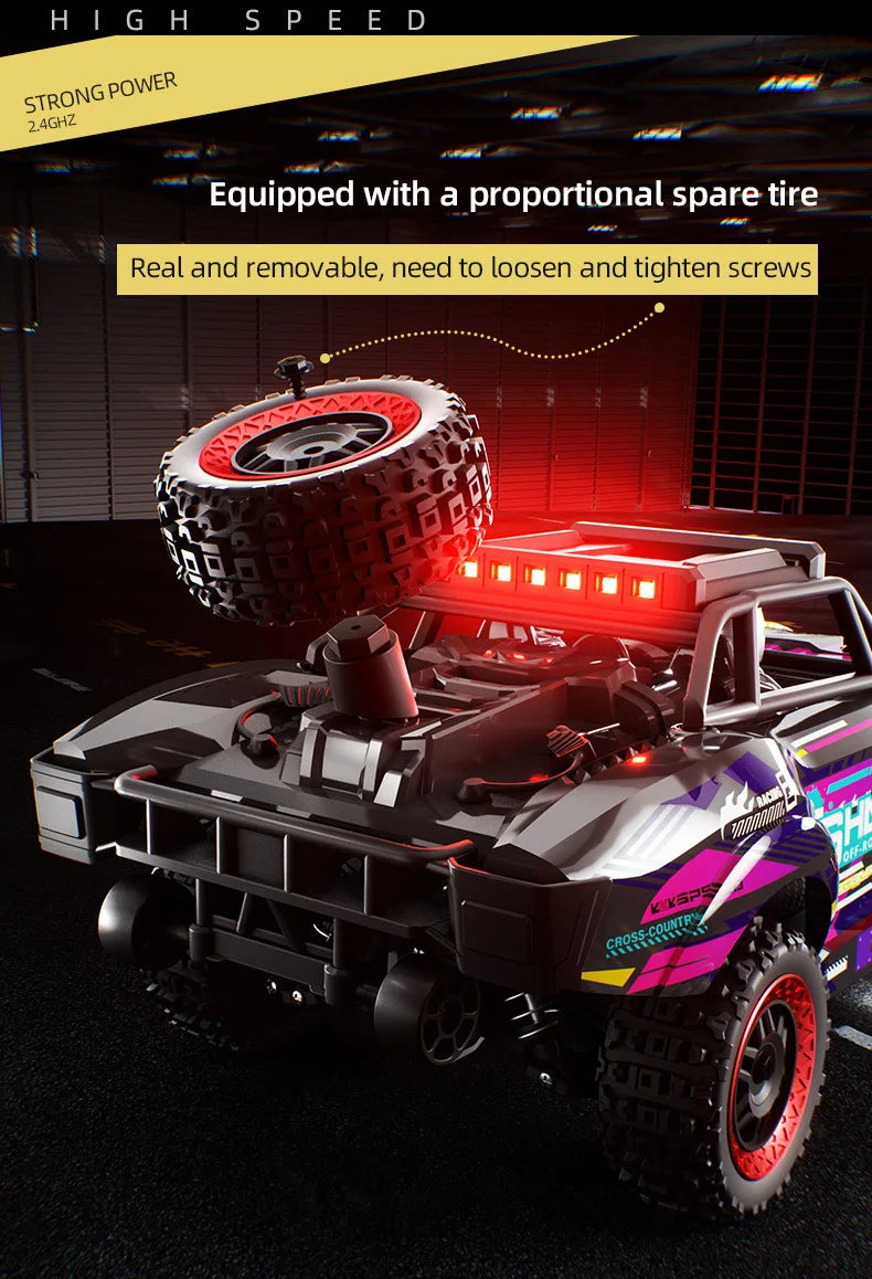 Jjrc C8820 Carbon Brush Full Scale Remote Control Car 4wd Short Truck Off-Road Professional Racing High-Speed Car Adult Rc Toys