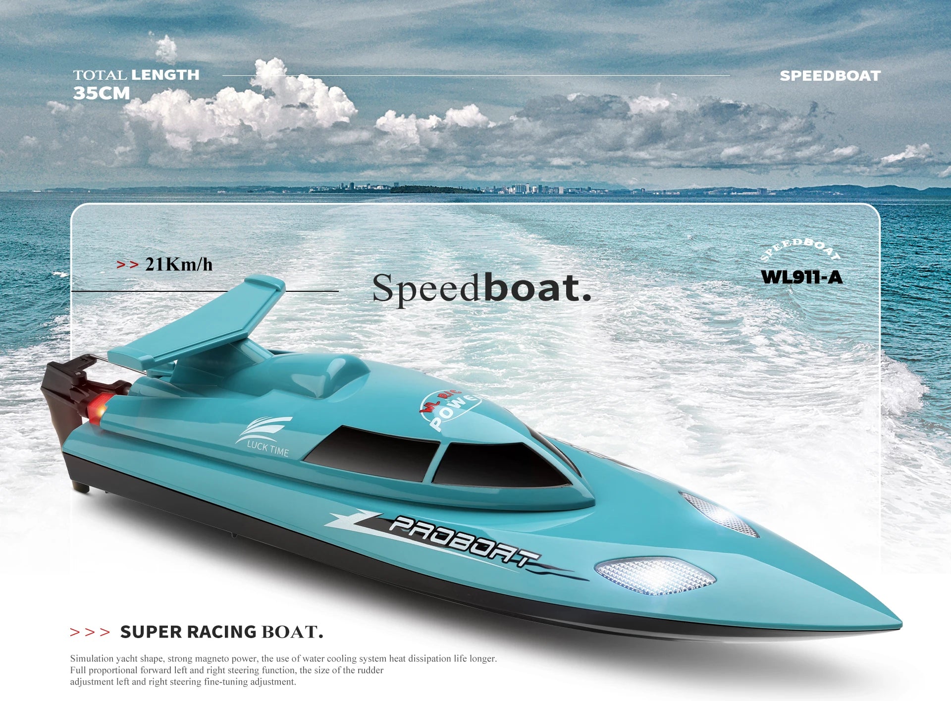WLtoys WL916 WL912-A RC Boat 2.4Ghz 55KM/H 35KM/H High Speed Racing Watercraft Remote Control Speedboat Toys For Children