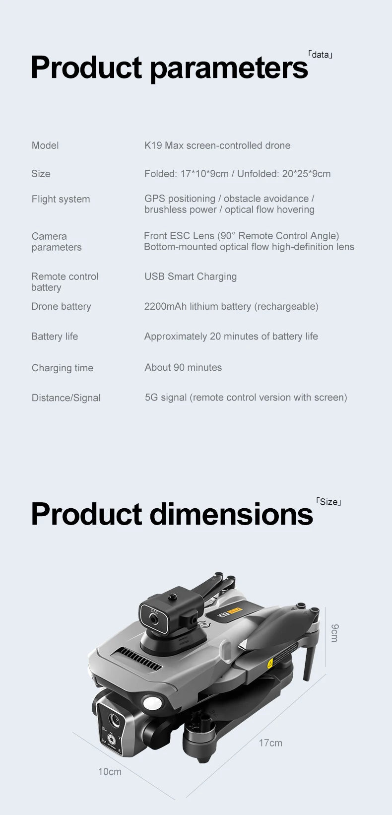 2025 New K19Max RC Drone 8K HD Camera 5G GPS Optical Flow With 360°Laser Obstacle Avoidance RC Helicopter For Boy Adult Toy Gifs