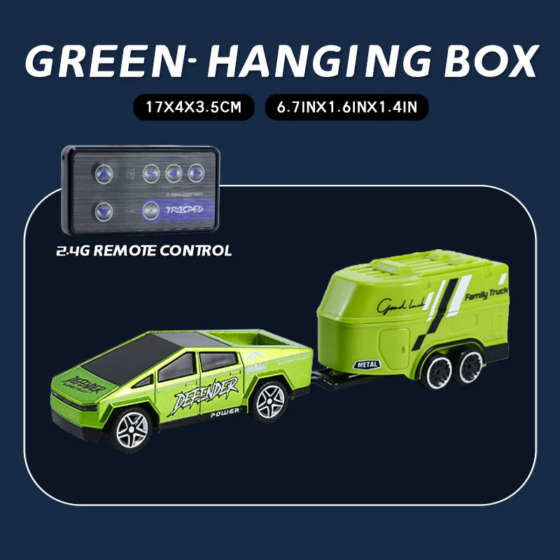 RC, New 1:64 Rc Car Mini 2.4Ghz City Road Handle High Speed Alloy All Terrain Remote Control Car Dual Control Children's Toys Gifts