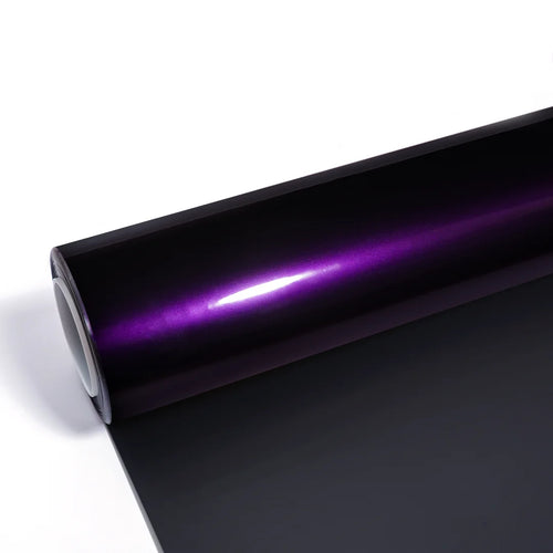 Load image into Gallery viewer, Midnight Purple Car Wrap Companies Glossy Metallic Vinyl Car Body Film
