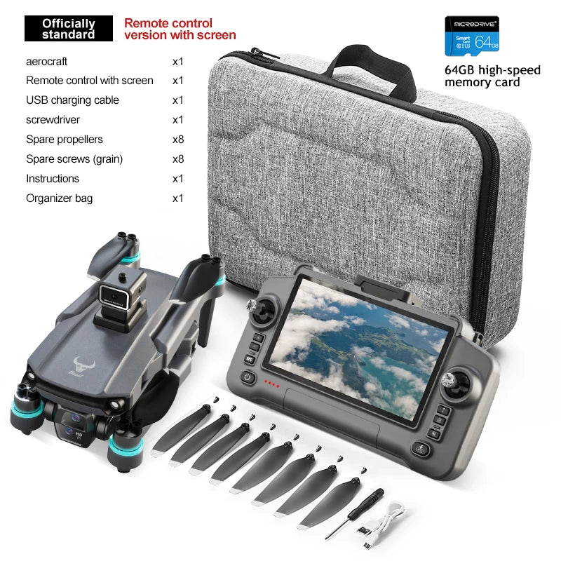 SG603 Pro Drone GPS 8K HD Camera Aerial EIS Anti-Shaking 5G WIFI Folding Drones Brushless Obstacle Avoidance Touchscreen RC UAV