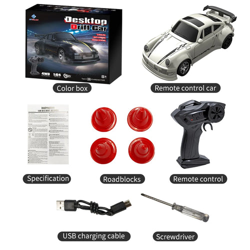 Load image into Gallery viewer, 2025 New Kf20 1:64 Drift Rc Car Four-wheel remote-controlled racing car Full proportions Desk Competition Toy Boys Ideal gifts.
