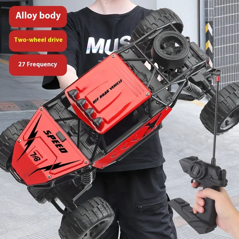 Trendy And Cool Oversized Remote Four-Wheel Drive Climbing Big Foot Car, Six Wheel Drive Racing Car, Boys' Charging Toy Car