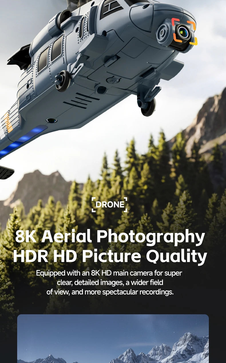 Helicopter 4DRC L2 RC 8K Aerial Camera Built in Screen Remote Control 6Axis Gyro
