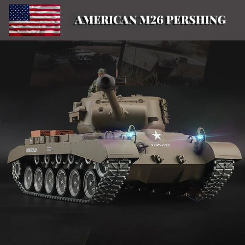 Load image into Gallery viewer, 1:16 Henglong 3838-1 American M26 Pershing Heavy Tank RC Model  Metal Tank Simulation Model Remote Control Athletic Toys
