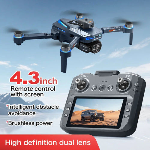 Load image into Gallery viewer, GT8 Drone 6K /8K HD Camera Obstacle Avoidance Aerial Photography Brushless Drone with Screen Foldable RC Drone four-axis Drone
