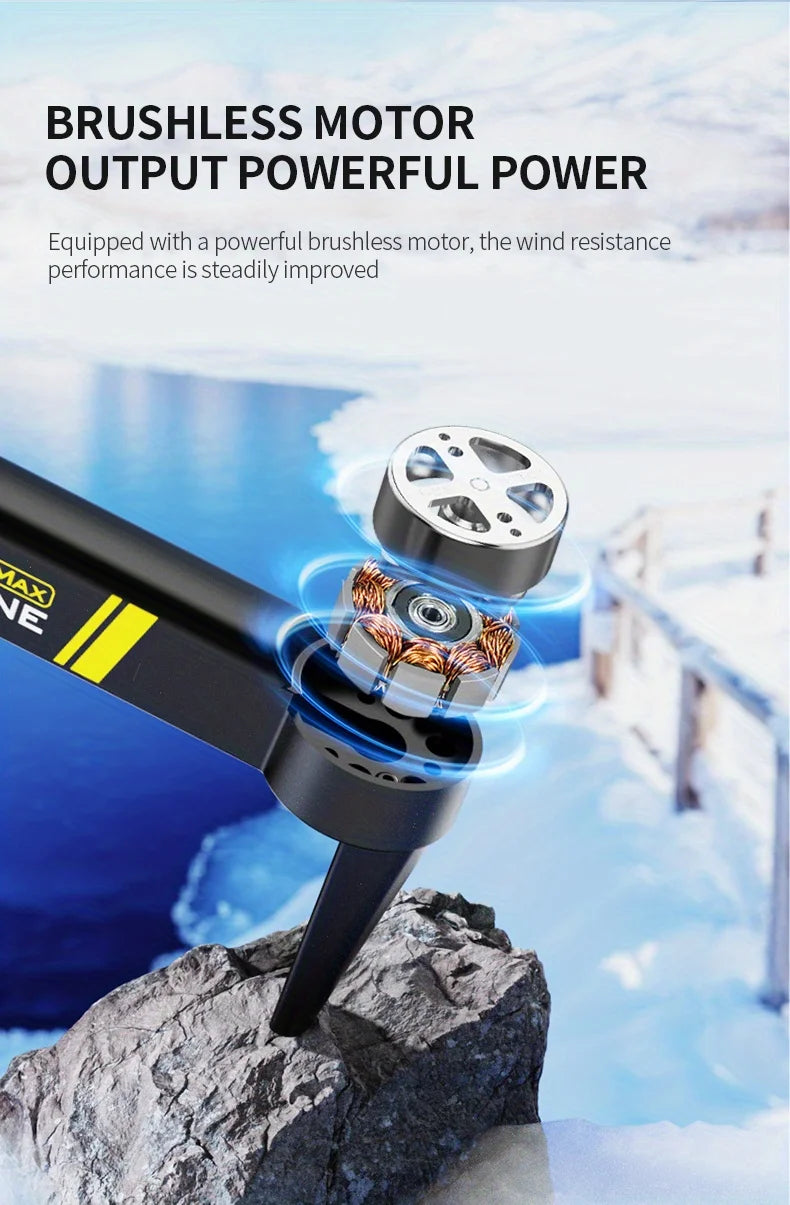 K13 MAX Aerial Drone, Featuring Powerful Drive From Brushless Motor and High-definition Dual Cameras - A New Year Gift