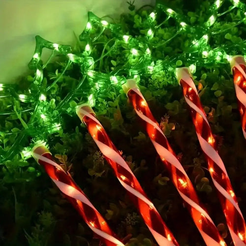 Load image into Gallery viewer, 5pc/set solar candy Christmas tree ground installation decorative lights outdoor garden lawn LED lights courtyard lights
