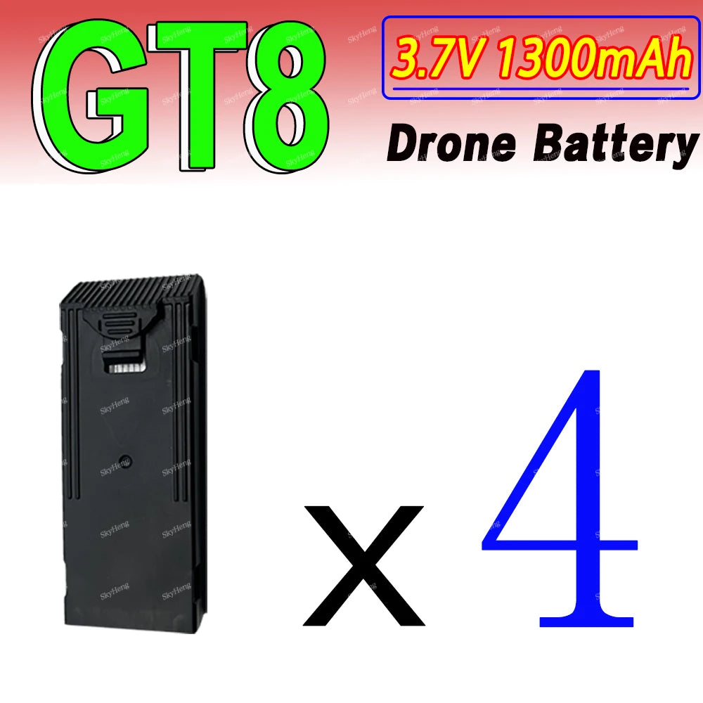 Original GT8 Battery 3.7V 1300MAh Battery For GT8 Screen Drone 4K Professional RC Quadcopter Replacement GT8 Accessory Parts